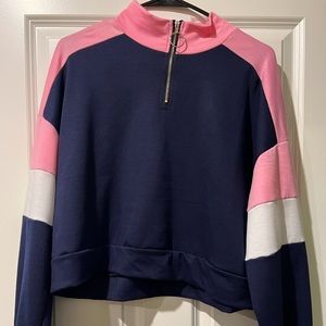 Long sleeve zip-up top
